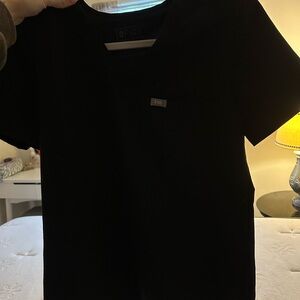 Figs black scrub top